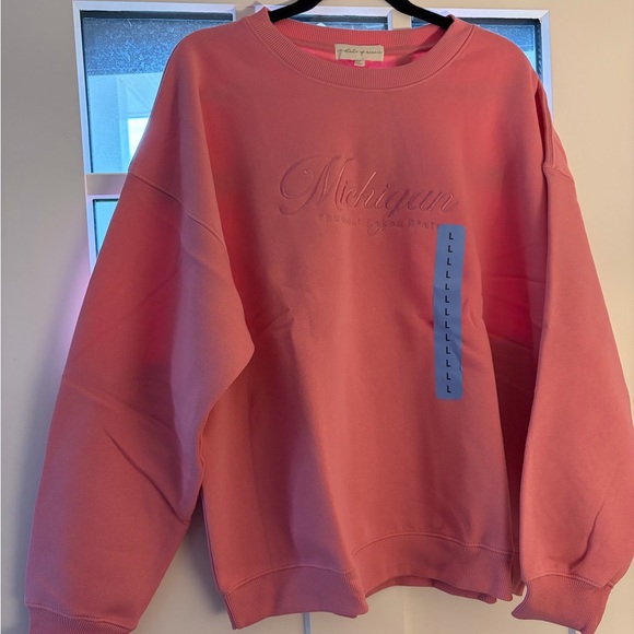 state of mine Tops - Pink Michigan Sweatshirt